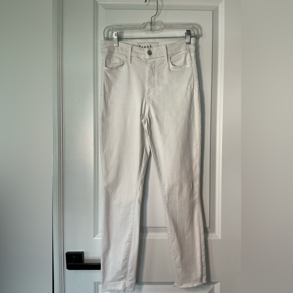 Frank & Eileen Women’s Sligo Raw Hem Jeans White Size 27